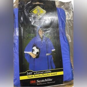 ❕3/$15❕Youth Poncho 8 Years And Older Reflective Reusable Lightweight New